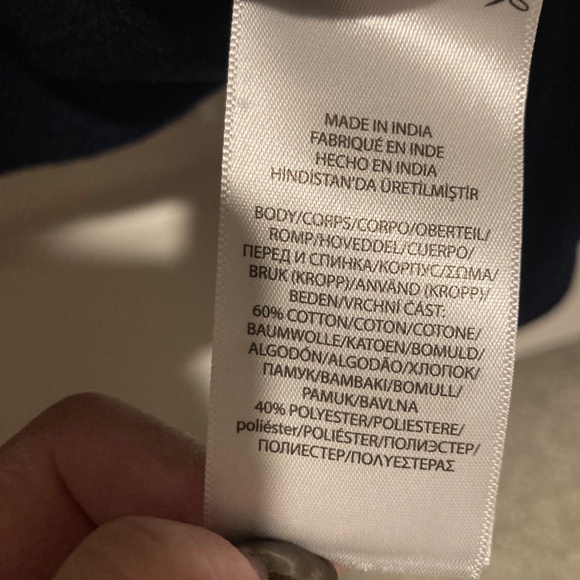 Boys Ralph Lauren collared navy rugby sweatshirt size Medium - Picture 8 of 9